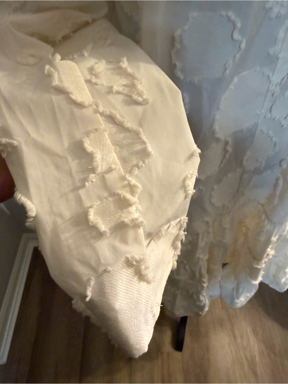H&M Cream Textured Ruffle Tunic - Picture 5 of 5
